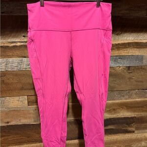 Lululemon Athletica Pink High-Rise Leggings